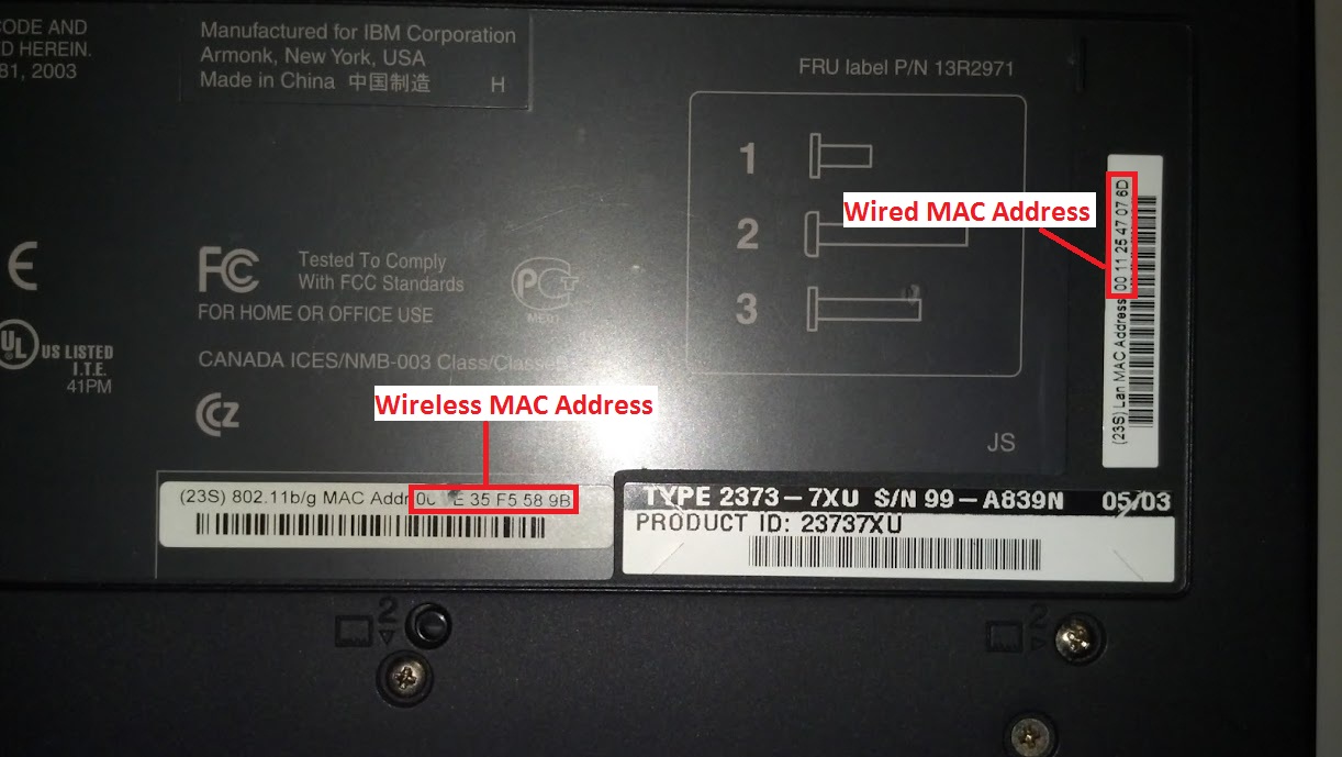 find mac address for dell laptop